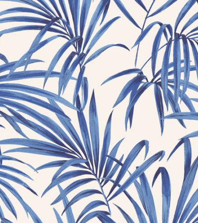 Blå tapet med Blad, Stormönstrat mönster