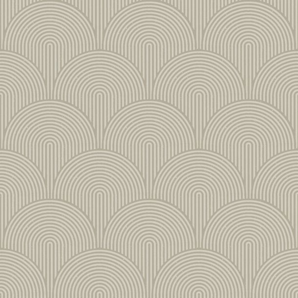 Beige tapet med Geometriskt, Ton i ton mönster