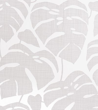 Vit, Grå, Neutral tapet med Blad, Retro mönster