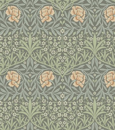 Multifärgat tapet med Blommigt mönster